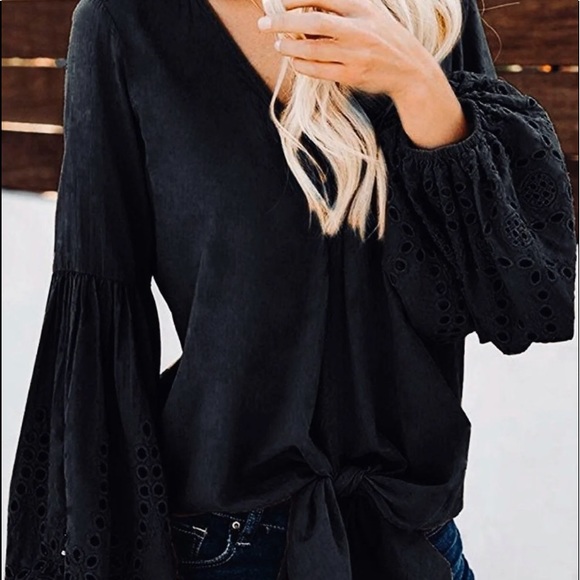 Tops - Black Boho top